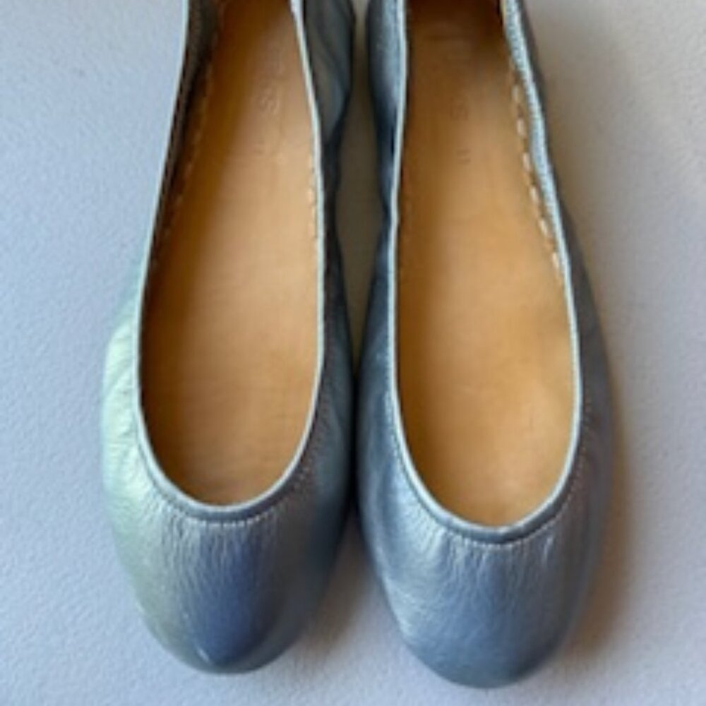 Tieks by Gavrieli Metallic Pewter, Size 11